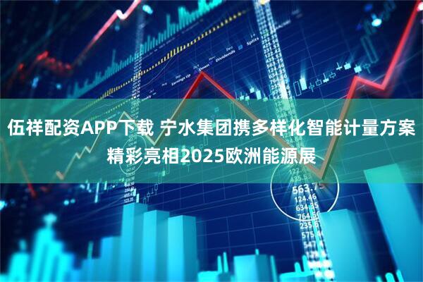 伍祥配资APP下载 宁水集团携多样化智能计量方案精彩亮相2025欧洲能源展